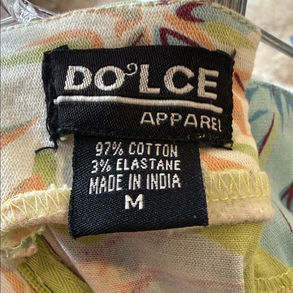 90s Vintage Floral Print Pencil Skirt in Green by Dolce Apparel, w/beadwork - Picture 2 of 9